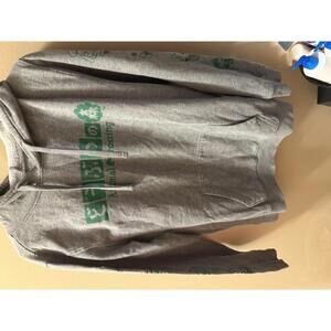 Animal Crossing Gray Hoodie with Green Logo